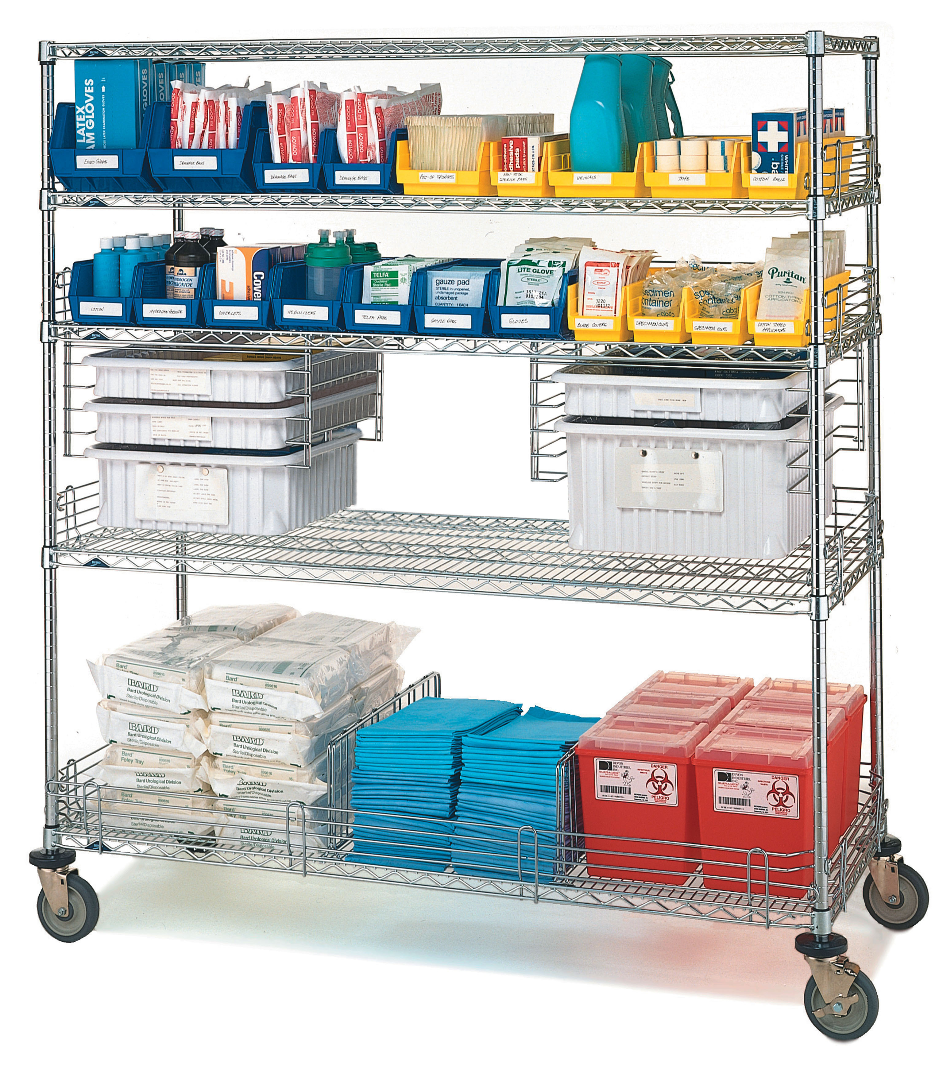 Metro-mobile-wire-shelving-cart
