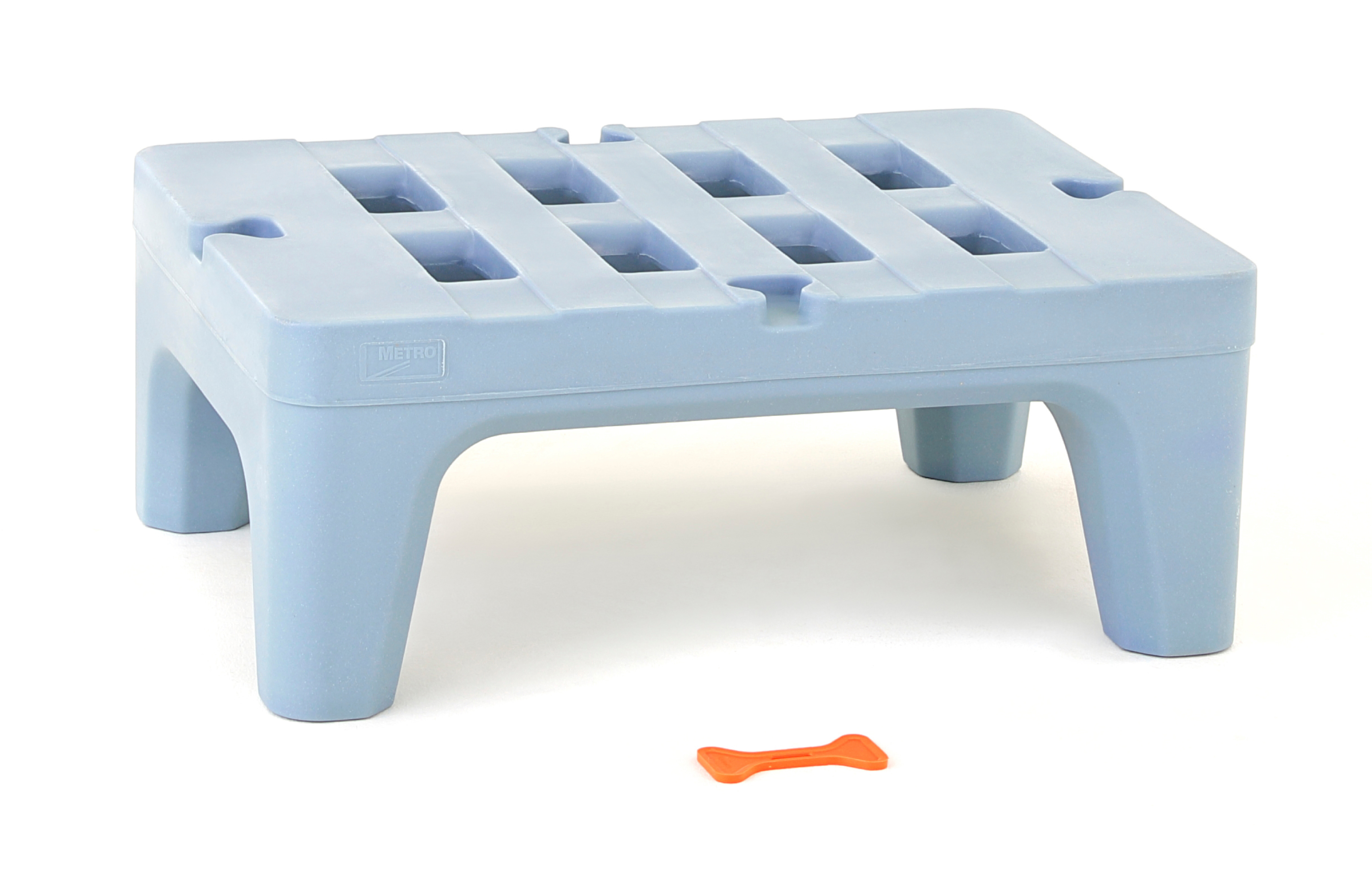 Metro plastic dunnage rack on a white background 