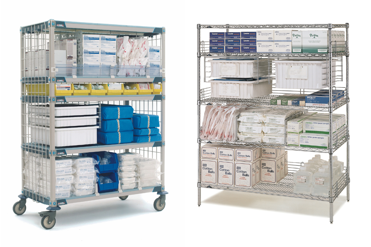 Wire vs. Plastic Shelving in the Healthcare Industry  